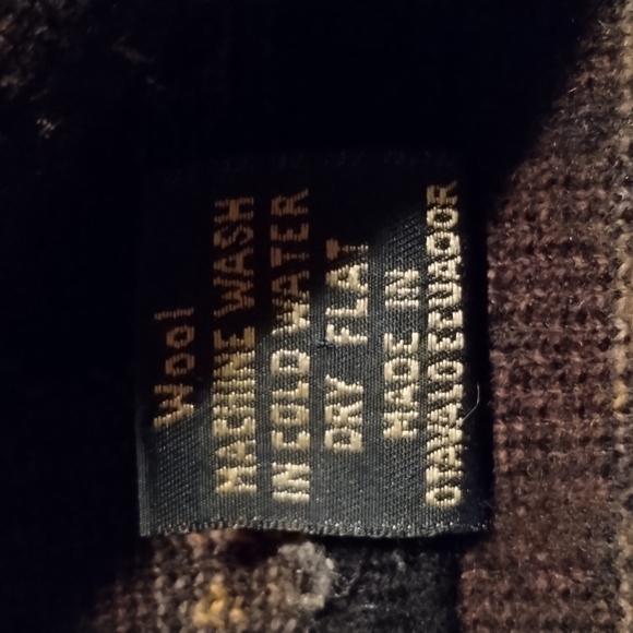 Woman's Zip up Wool Hoodie/Jacket TEJLDOS ATAHUALPA  28"Long x 25" Wide - Picture 3 of 8